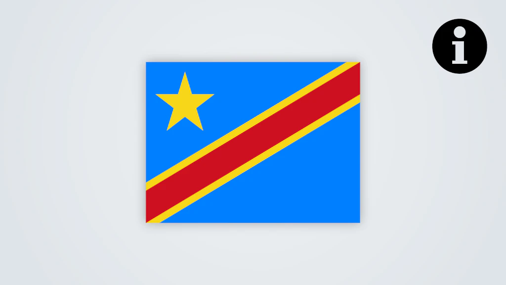 Bandiera della Repubblica Democratica del Congo